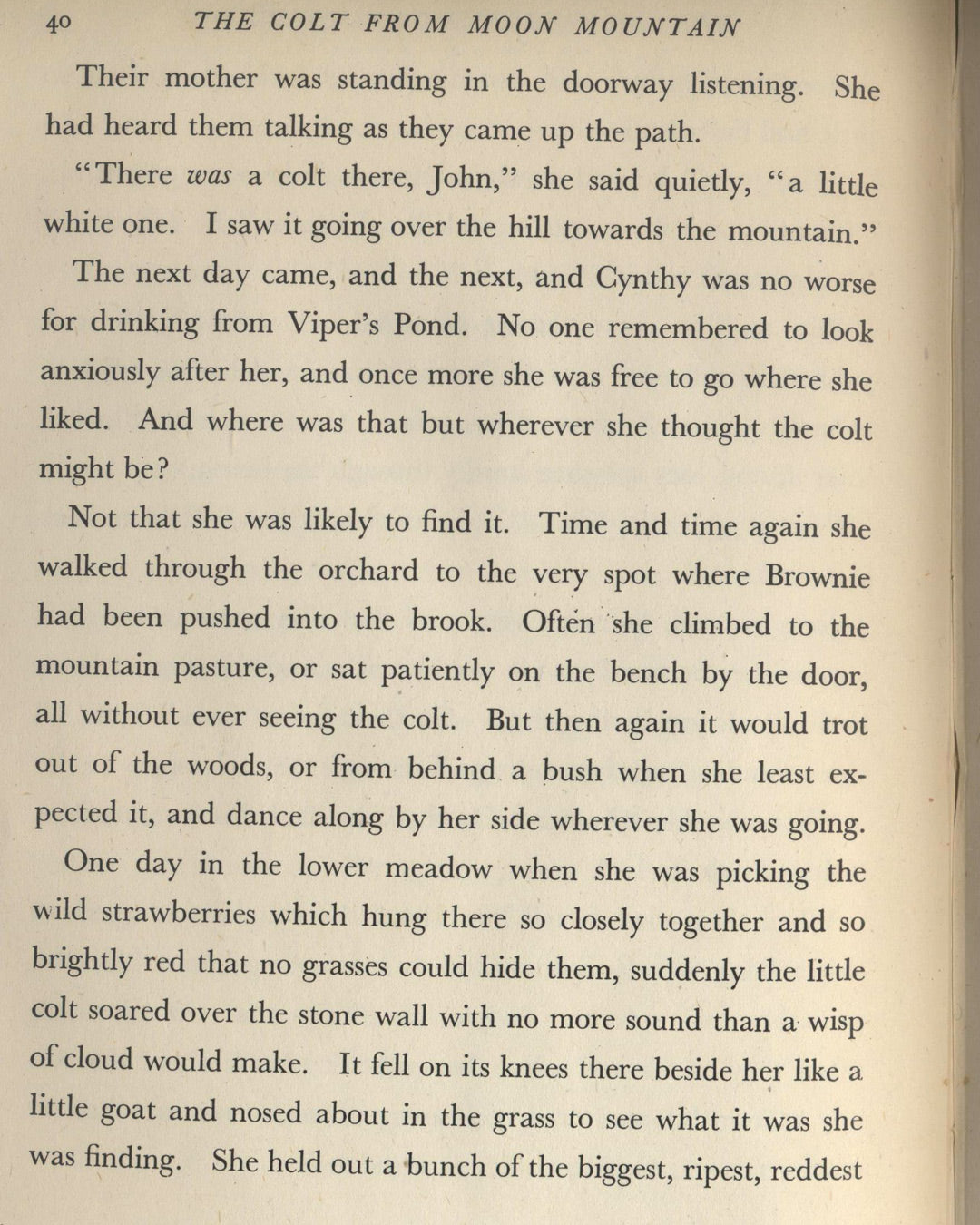 The Colt From Moon Mountain by Dorothy P. Lathrop