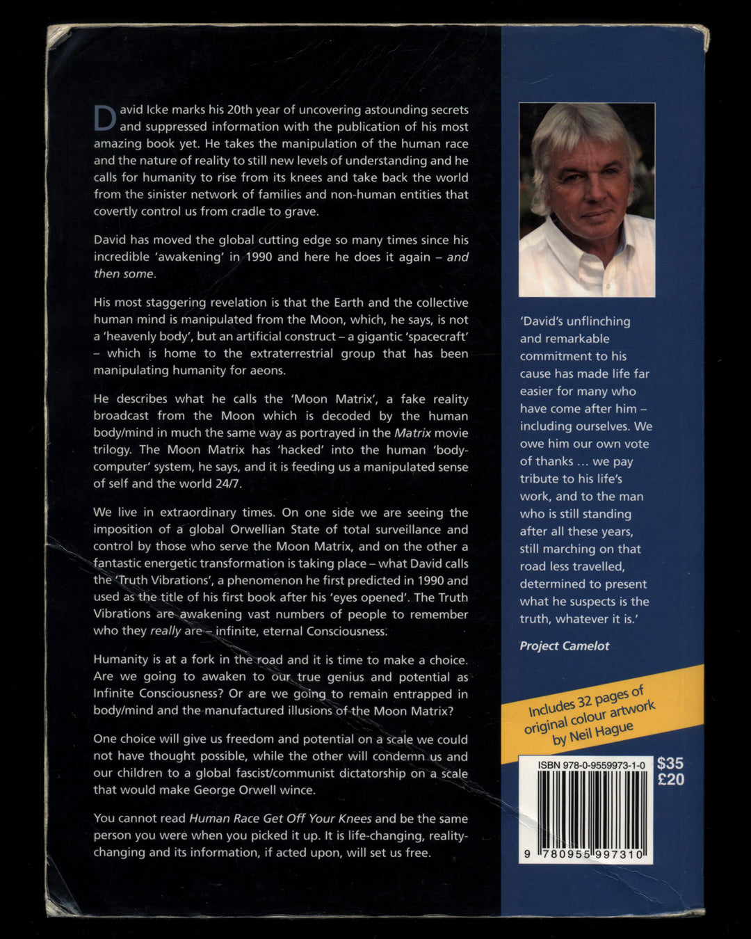 Human Race Get Off Your Knees, The Lion Sleeps No More by David Icke 1st ed.