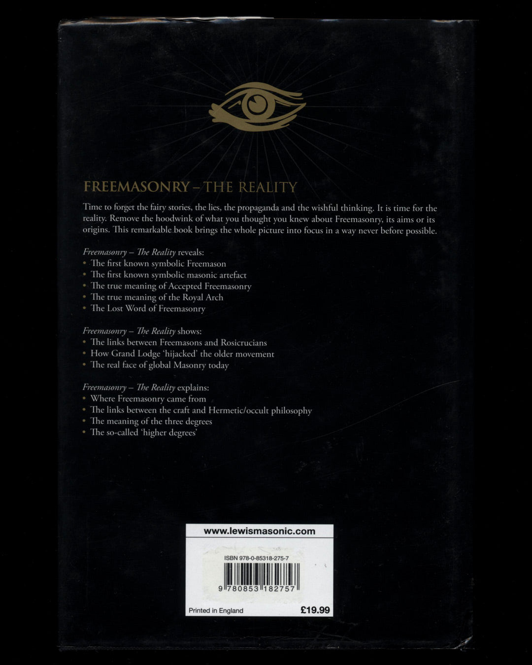 Freemasonry: The Reality by Tobias Churton 1st ed.
