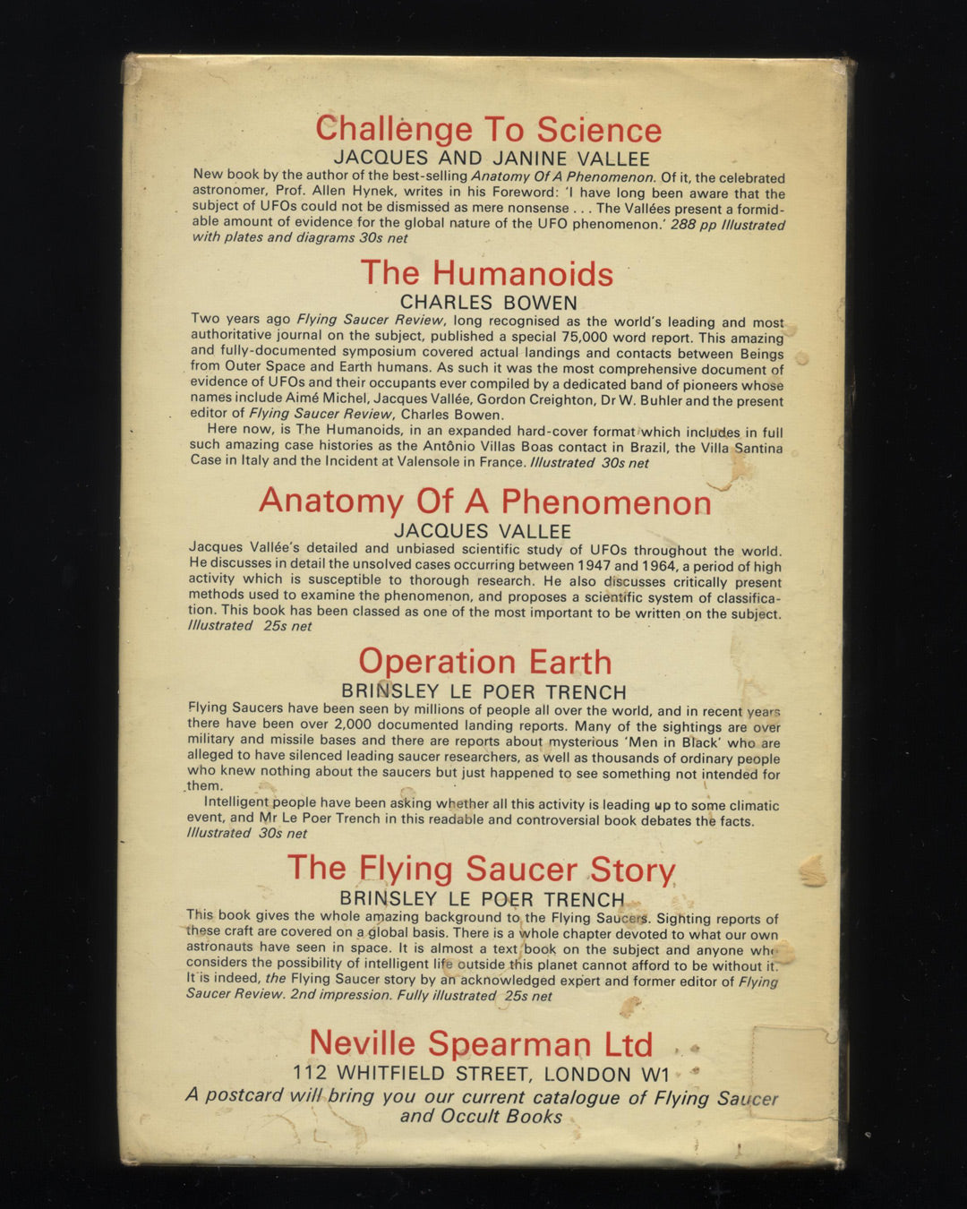Uninvited Visitors: A biologist looks at UFO's by Ivan Terence Sanderson