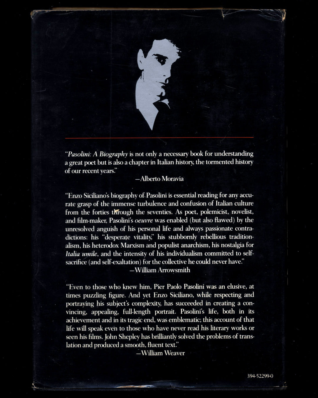 Pasolini, A Biography by Enzo Siciliano, Translated by John Shepley