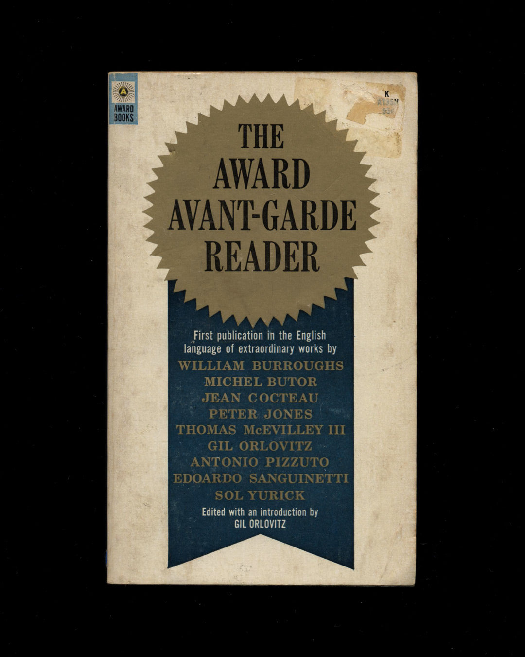 The Award Avant-Garde Reader, Edited by Gil Orlovitz 1st ed.