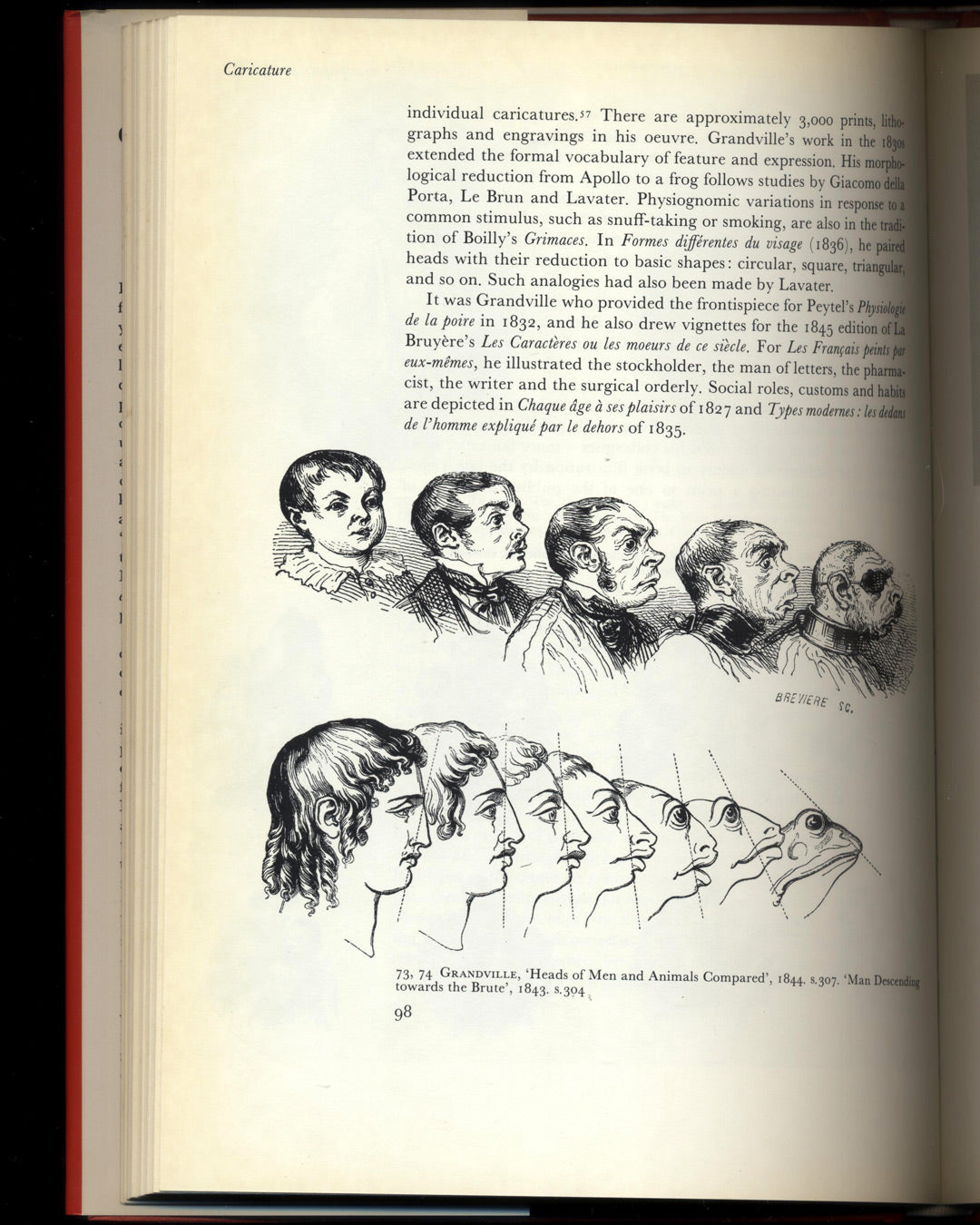 A Human Comedy, Physiognomy and Caricature in 19th Century Paris by Judith Wechsler 1st ed.