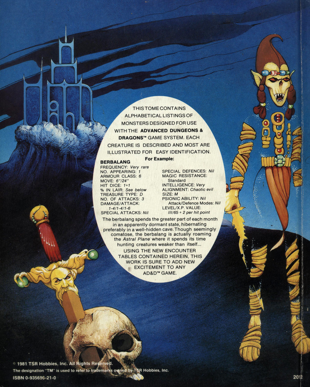 Fiend Folio, Tome of Creatures Malevolent and Benign, Edited by Don Turnbull 1st ed.