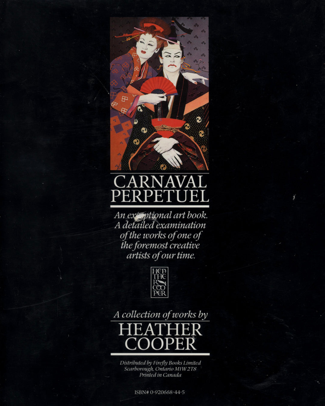 Carnaval Perpetuel by Heather Cooper 1st ed.