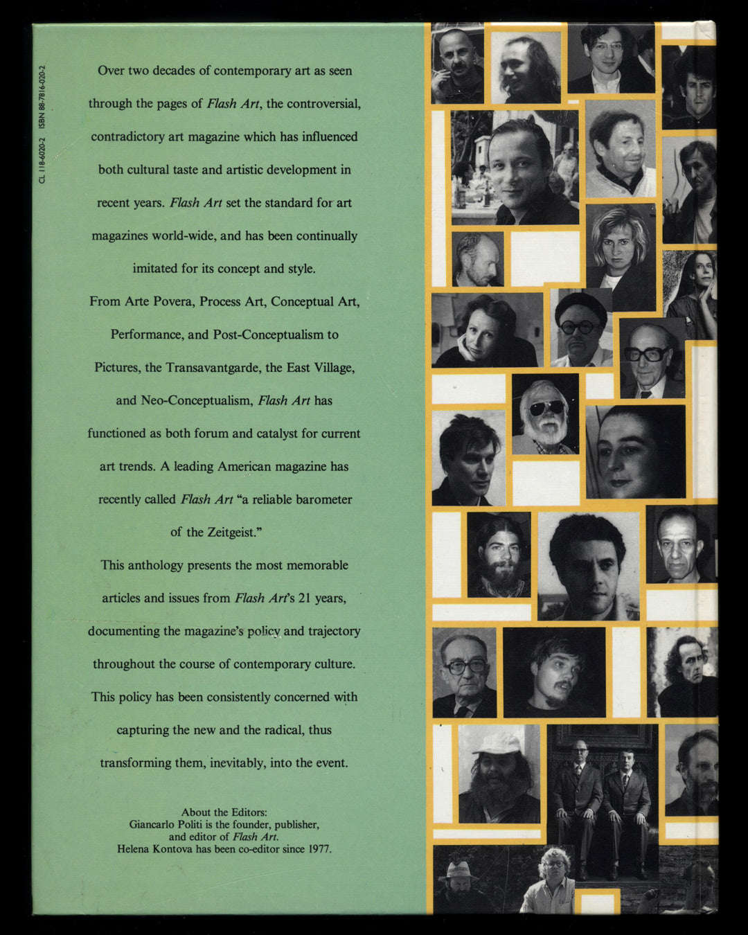 Flash Art: Two Decades of History - XXI Years, Edited by Giancarlo Politi & Helena Kontova 1st ed.