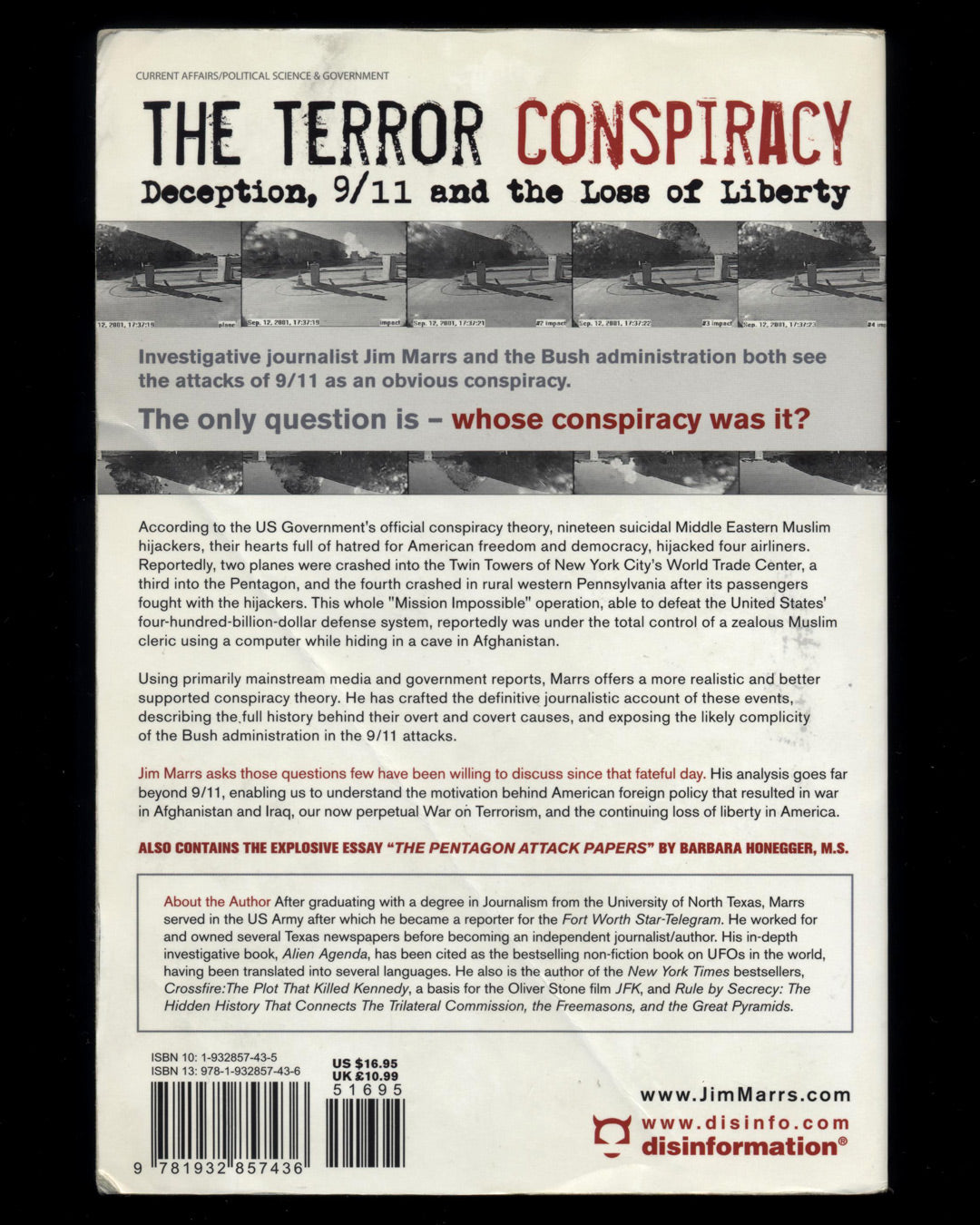 The Terror Conspiracy, Deception, 9/11, and the Loss of Liberty by Jim Marrs
