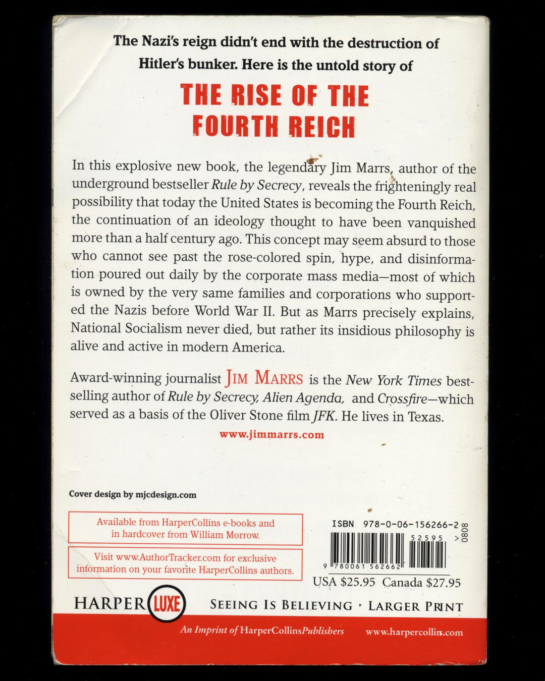The Rise of the Fourth Reich, The Secret Societies that Threaten to Take Over America by Jim Marrs