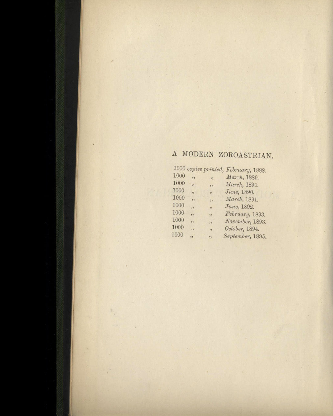 A Modern Zoroastrian by S. Laing