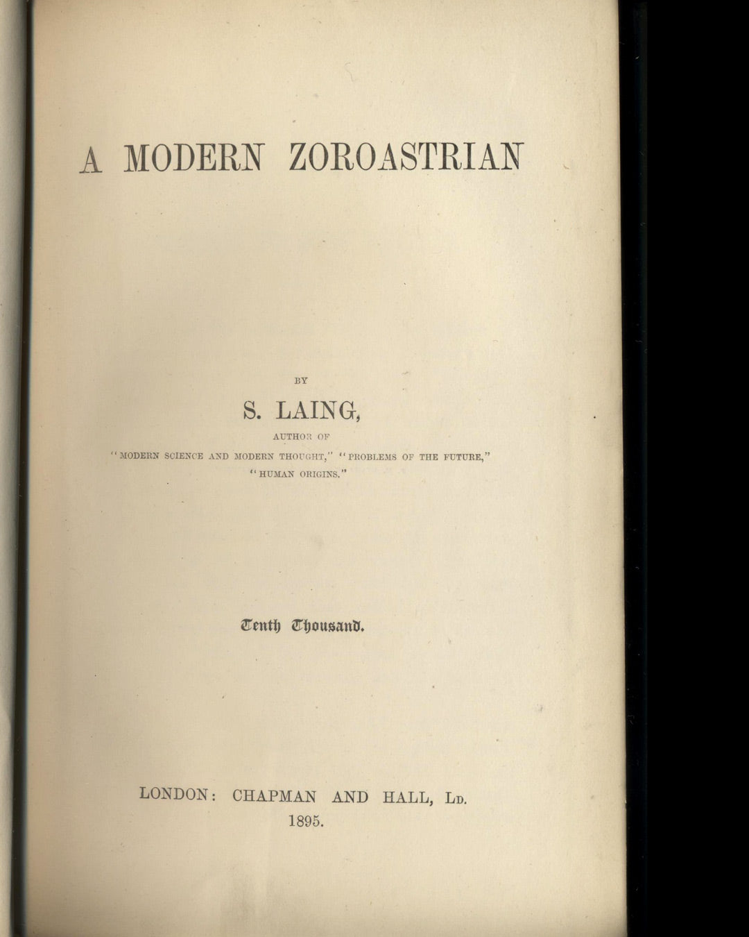 A Modern Zoroastrian by S. Laing