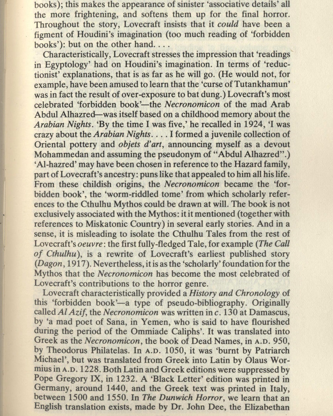The Necronomicon: The Book of Dead Names edited by George Hay, Introduced by Colin Wilson 1st ed.