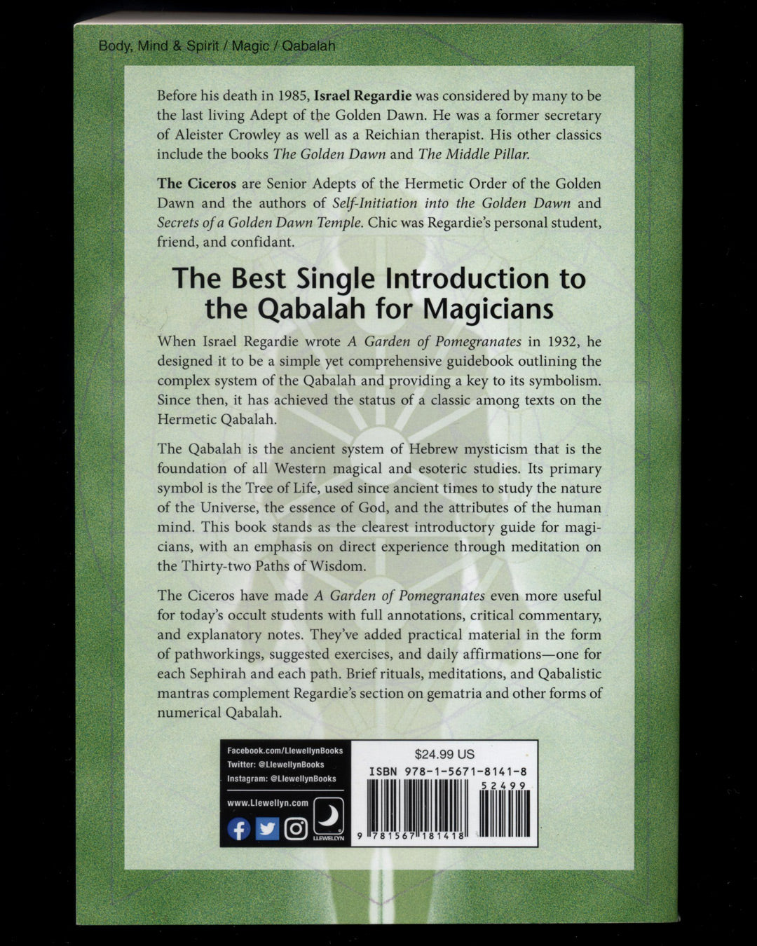 A Garden of Pomegranates: Skrying on the Tree of Life by Israel Regardie