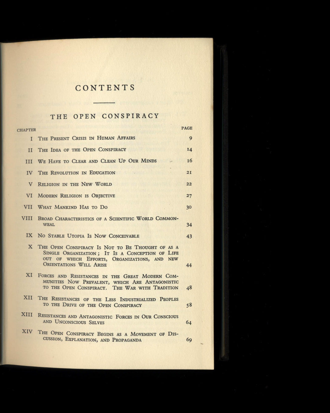 The Open Conspiracy and Other Writings by H.G. Wells