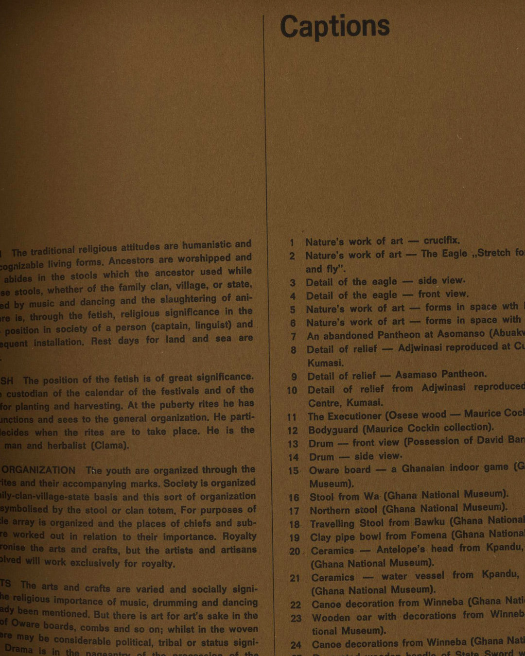 Sculpture In Ghana by Vincent Akwete Kofi and Walter E. Marten 1st ed.