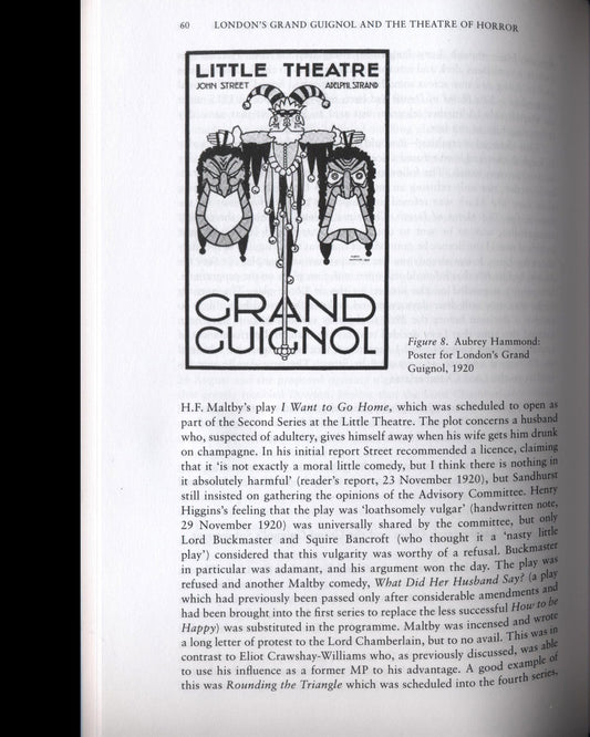 London’s Grand Guignol and the Theatre of Horror by Richard J. Hand & Michael Wilson 1st ed.