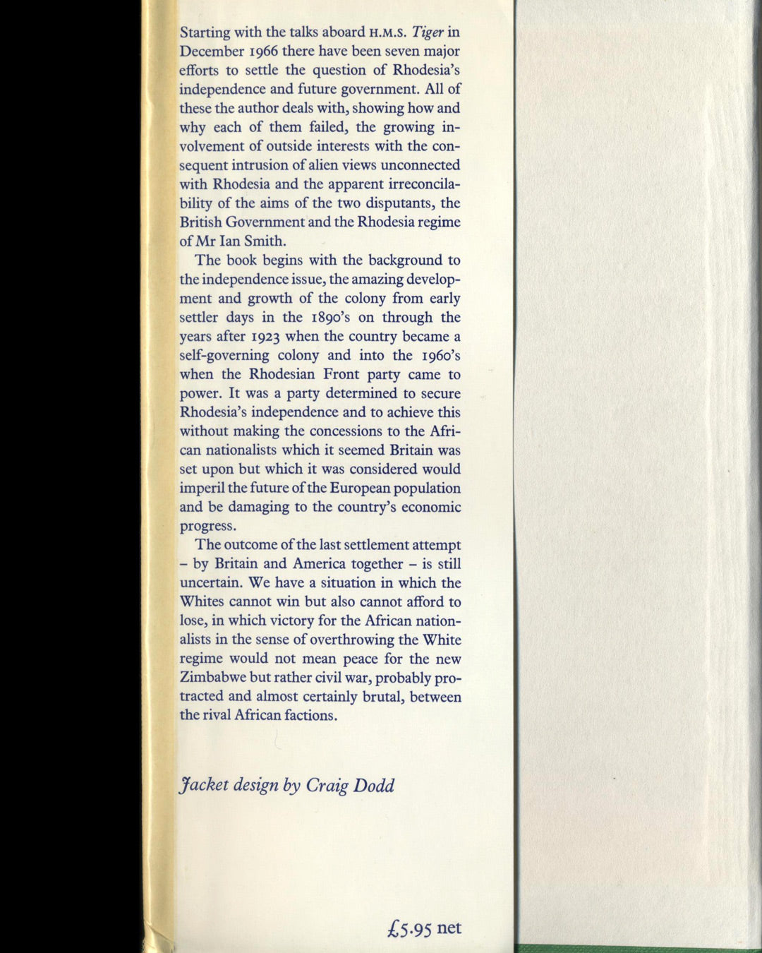 Rhodesia: Ending an Era by Major-General H.P.W. Hutson 1st ed.