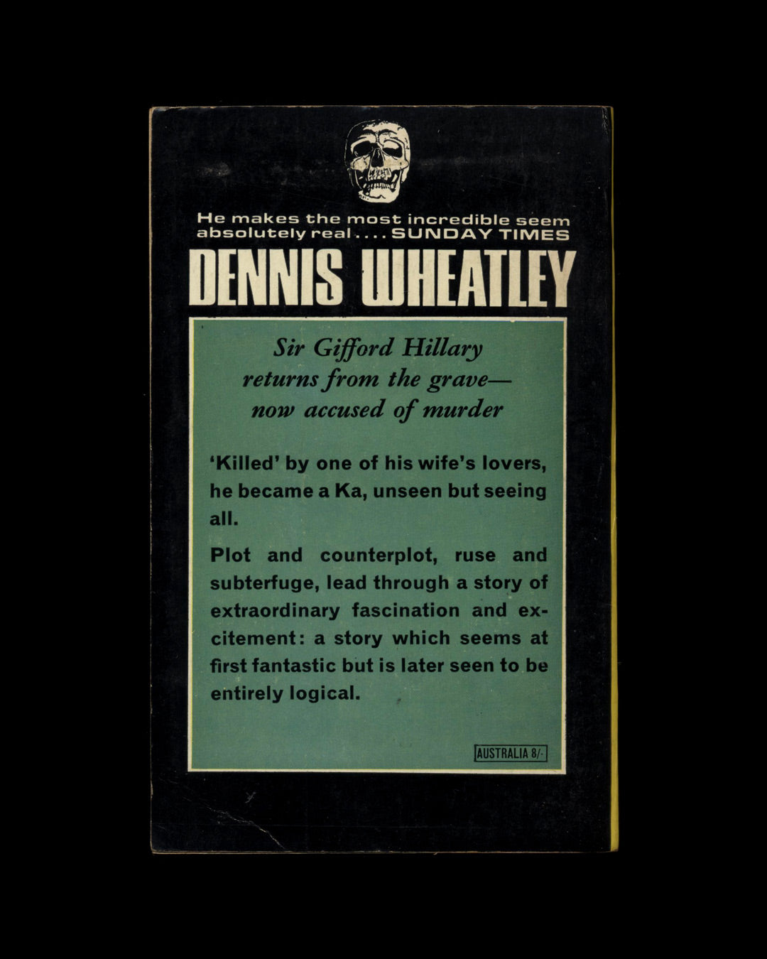 The Ka of Gifford Hillary by Dennis Wheatley