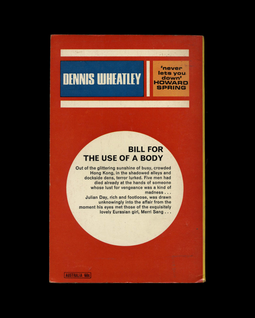Bill for the Use of a Body by Dennis Wheatley