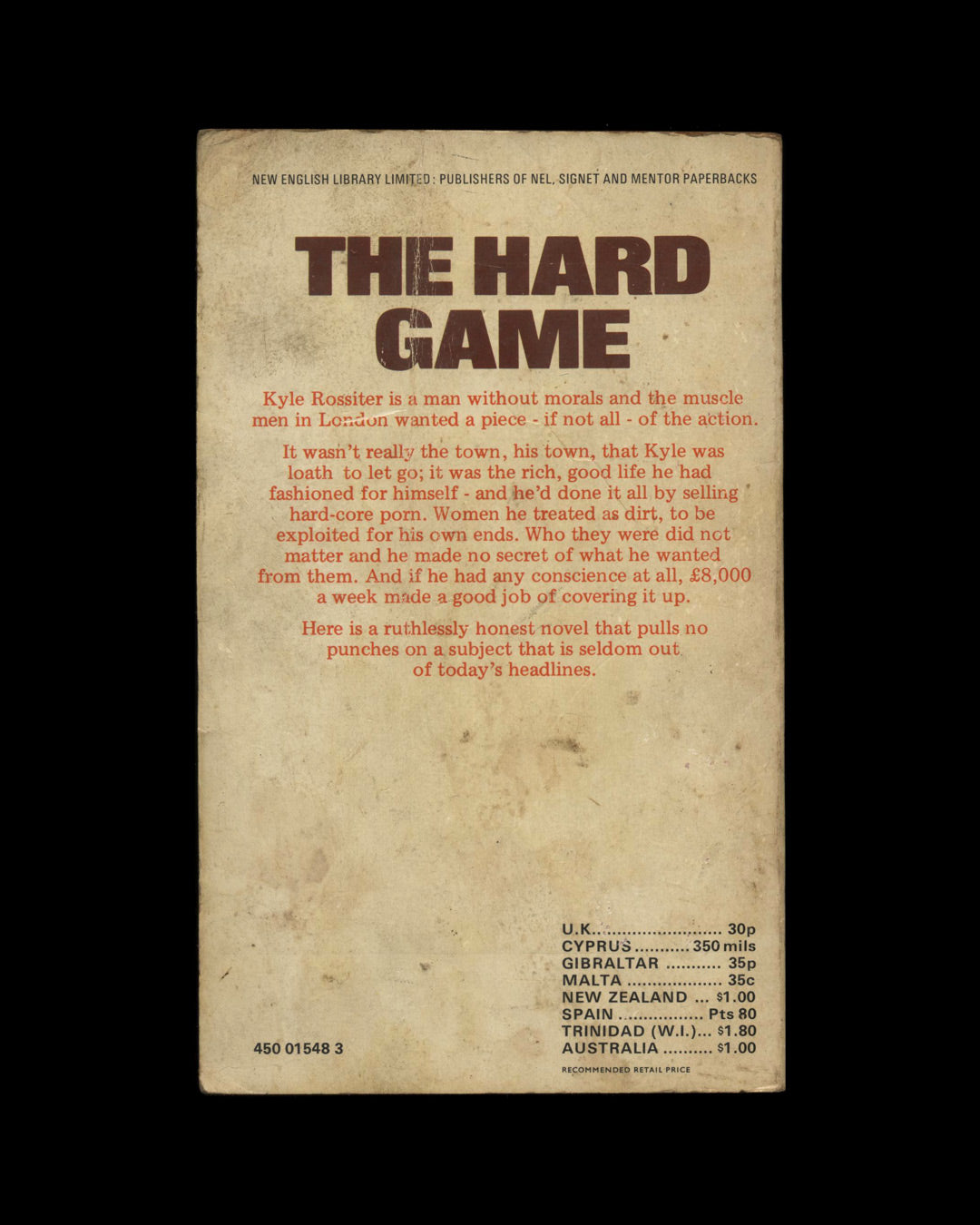The Hard Game by Trevor Hoyle 1st ed.