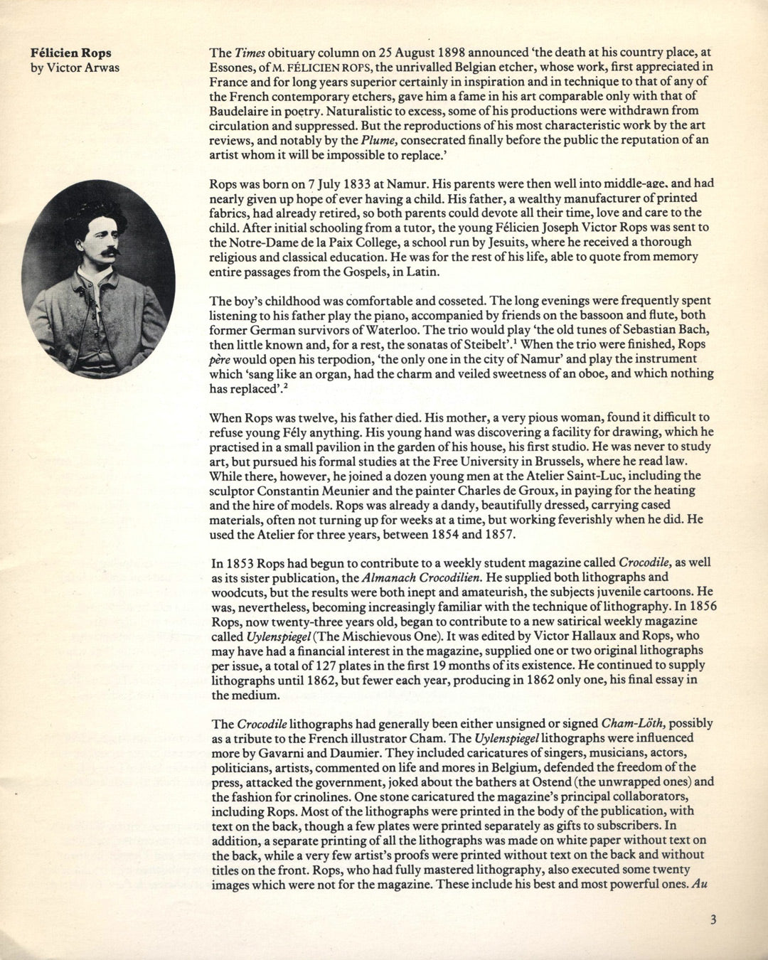 Félicien Rops Catalogue by Victor Arwas