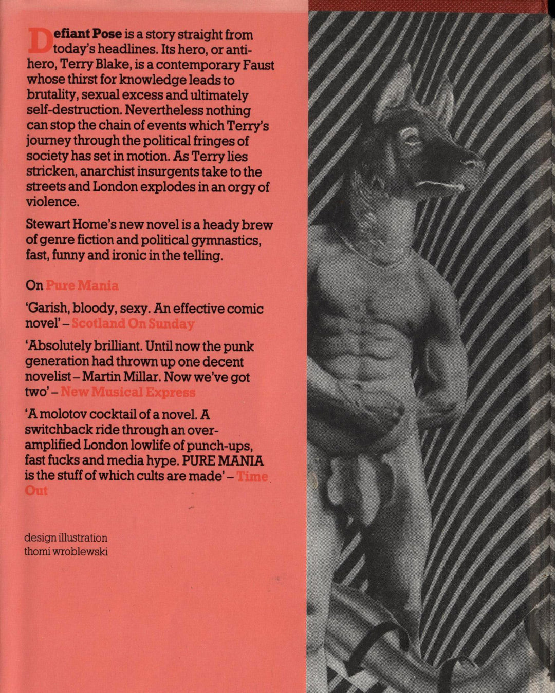Defiant Pose by Stewart Home 1st ed.