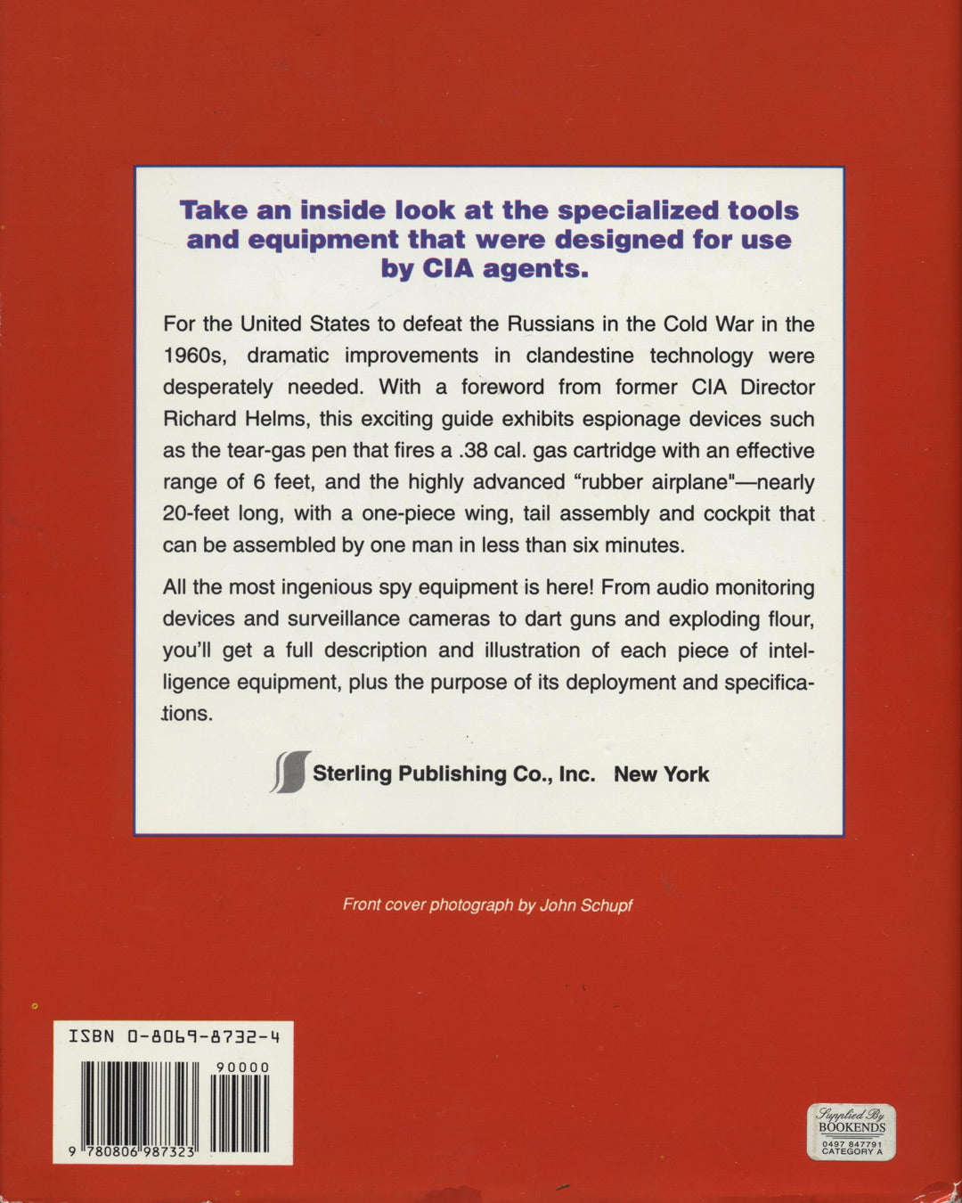 CIA Special Weapons & Equipment, Spy Devices of the Cold War by H. Keith Melton 1st ed.