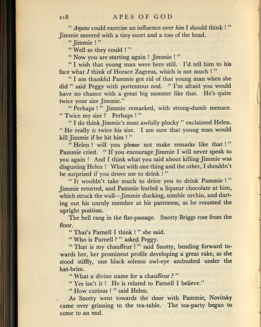 The Apes of God by Wyndham Lewis