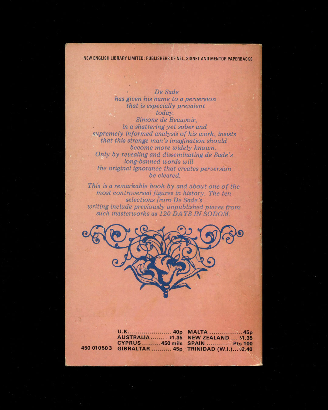 The Marquis de Sade by Simone de Beauvoir