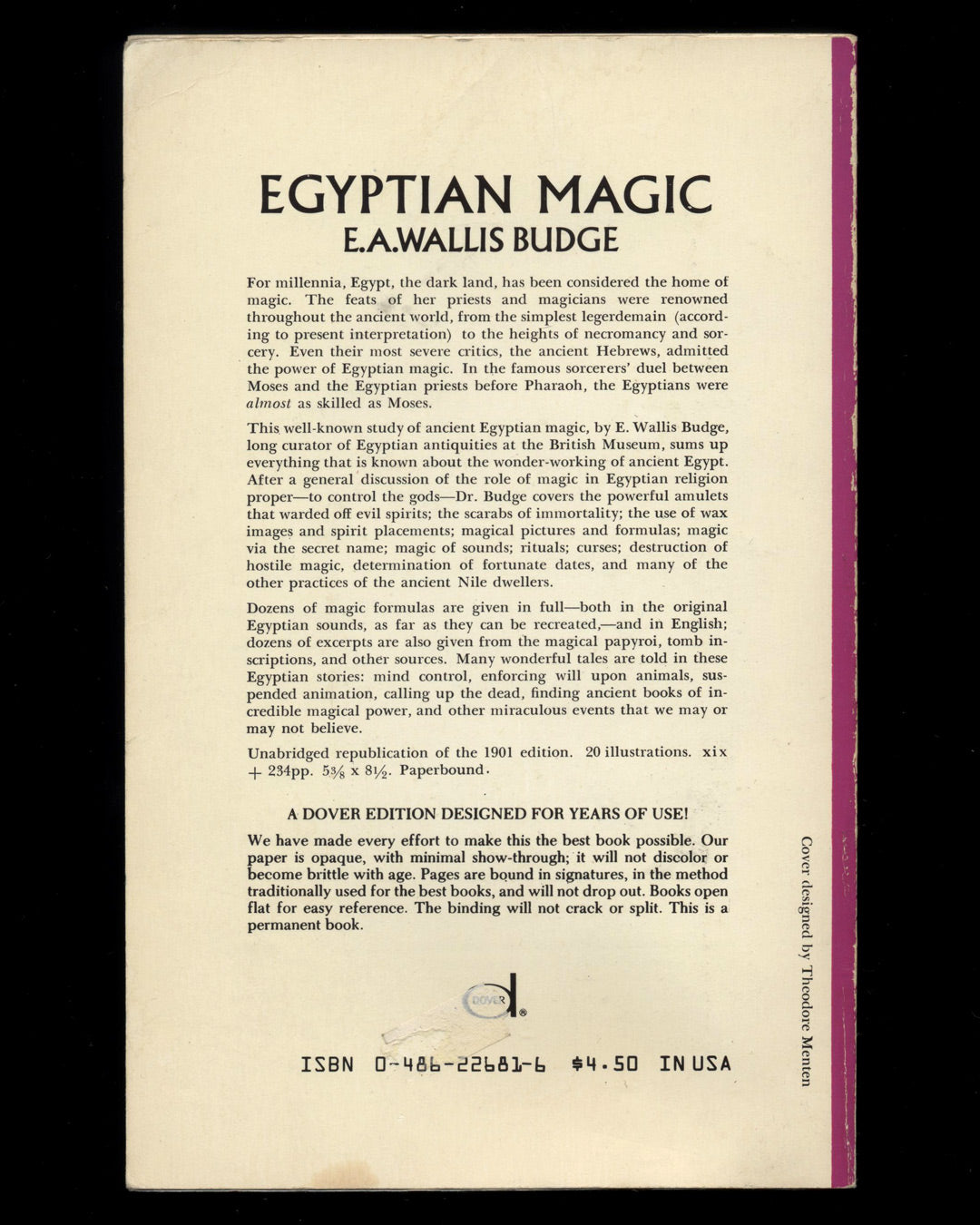 Egyptian Magic by E.A.Wallis Budge
